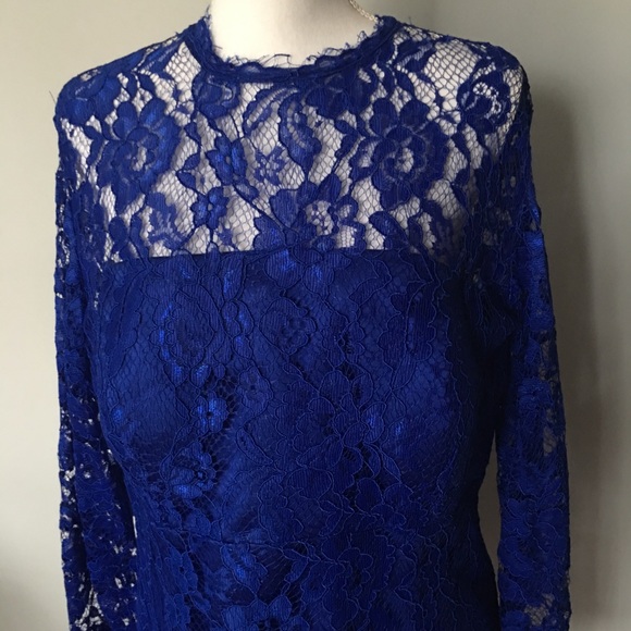 Stunning Cocktail Dress in Royal Blue Size 16 - Picture 2 of 5
